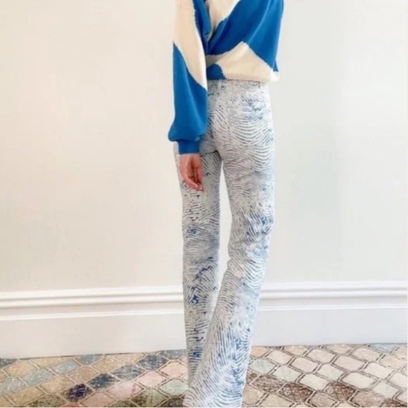 Paloma Wool Huella Jeans Fingerprint Blue Jeans Size 36 - Picture 2 of 12